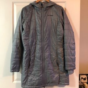 Columbia Mighty Little Hooded Omni-heat long coat